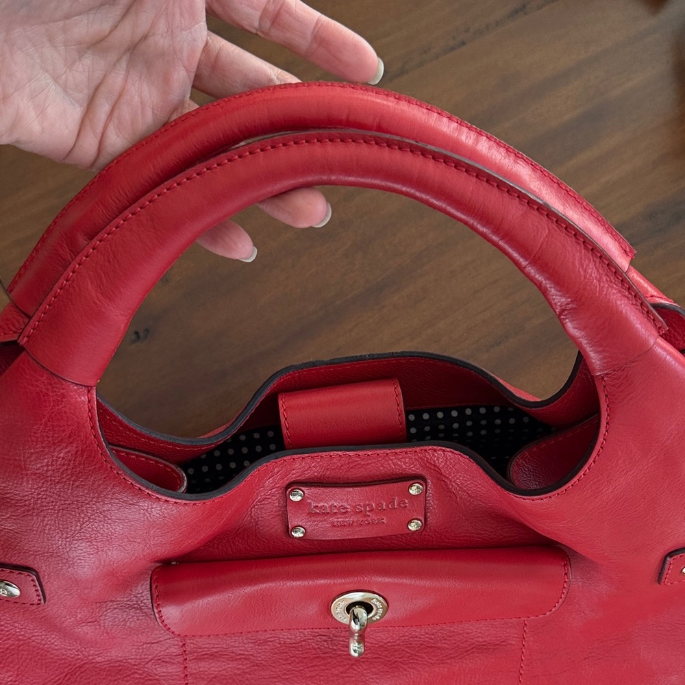 Kate Spade Vibrant Poppy Red Shoulder Bag - Picture 6 of 11